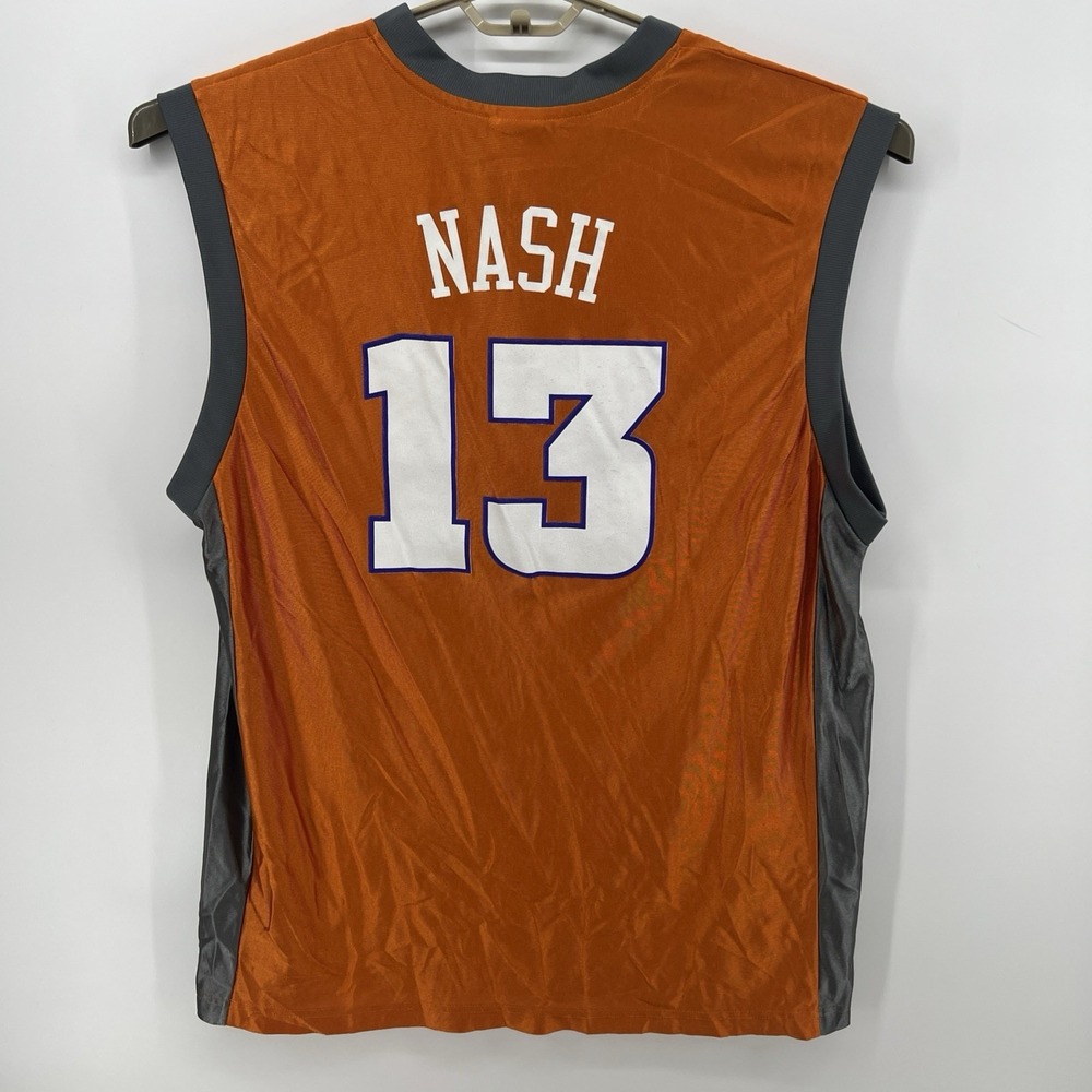 Steve Nash #13 PHX Phoenix Suns NBA Jersey Men's XL Adidas Orange Gray
